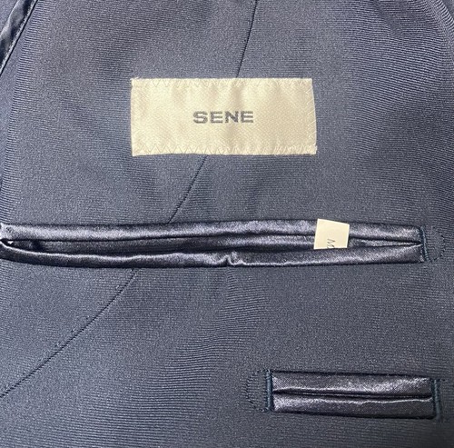 Sene Soho Flex Tech Jacket and Pants 2-Piece Custom Suit Men's 38 Pants 42 Blue - Picture 2 of 11