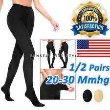 Compression Pantyhose 30 mmHg Stockings for Leg Relief Pain Swelling Edema Socks