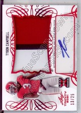 tyson campbell rookie draft auto jersey patch georgia uga dawgs 3C college #/25