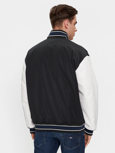 GIUBBINO BOMBER UOMO TOMMY JEANS LETTERMAN DM0DM17880 BDS ORIGINALE PE 2024 - Picture 3 of 6