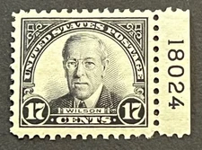 Travelstamps: 1925-1926 SCOTT #623 US Stamps Mint MOGH 17¢ Wilson