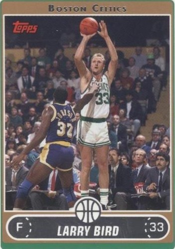1996 Topps Finest Reprint REFRACTOR #22 Larry Bird Magic Johnson