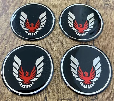 PONTIAC FIREBIRD TRANS AM STEERING WHEEL RIM CENTER CAP DECALS EMBLEMS 1 1/2”