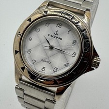 Vintage Calypso Quartz Watch Unisex Silver Fi...