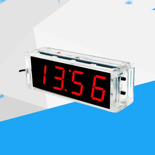 New 4-Digit LED Electronic Alarm Clock DIY Time Date Temperature & Light Control - Picture 16 of 17