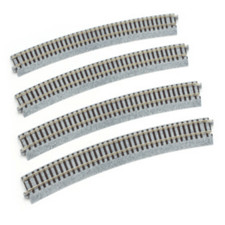 Kato 2-240 HO Scale 730mm 28 3/4" Radius 22.5 Curve Track X4 UniTrack New