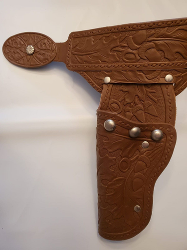 VINTAGE 1970'S DOUBLE COWBOY HOLSTER WITH ORIGINAL BELT - EXCELLENT CONDITION - Picture 2 of 15