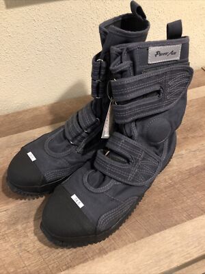 Power Ace Steel Toe Cap Safety Boots Stylish Canvas GRAY 