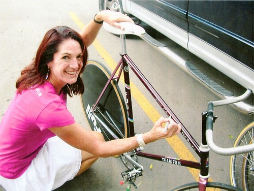 Jeanne Golay's Vintage Fuji Team Pursuit Mark Gorski Track Bike Superbe Bicycle - Picture 4 of 12