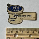 1945 1960 NORTON PHARMACEUTICALS 15TH YEAR DECAL ADHESIVE LABEL STICKER MINT