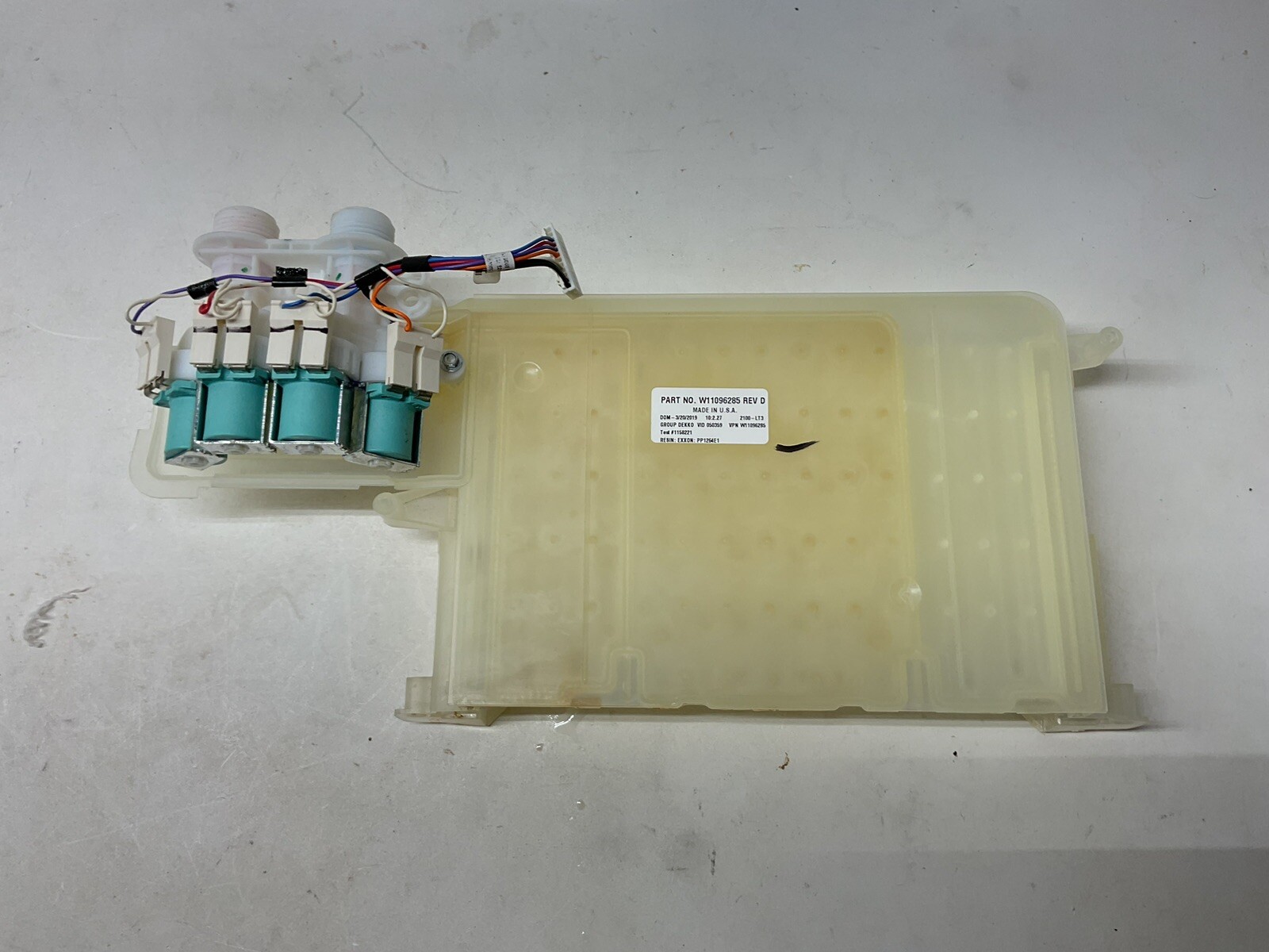 Whirlpool Maytag Washer Housing & Water Valve W11172234 with Free Shipping-image