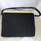 50s Vintage After Five Land M Black Purse Handbag w/ MOP & Coin Purse Made USA