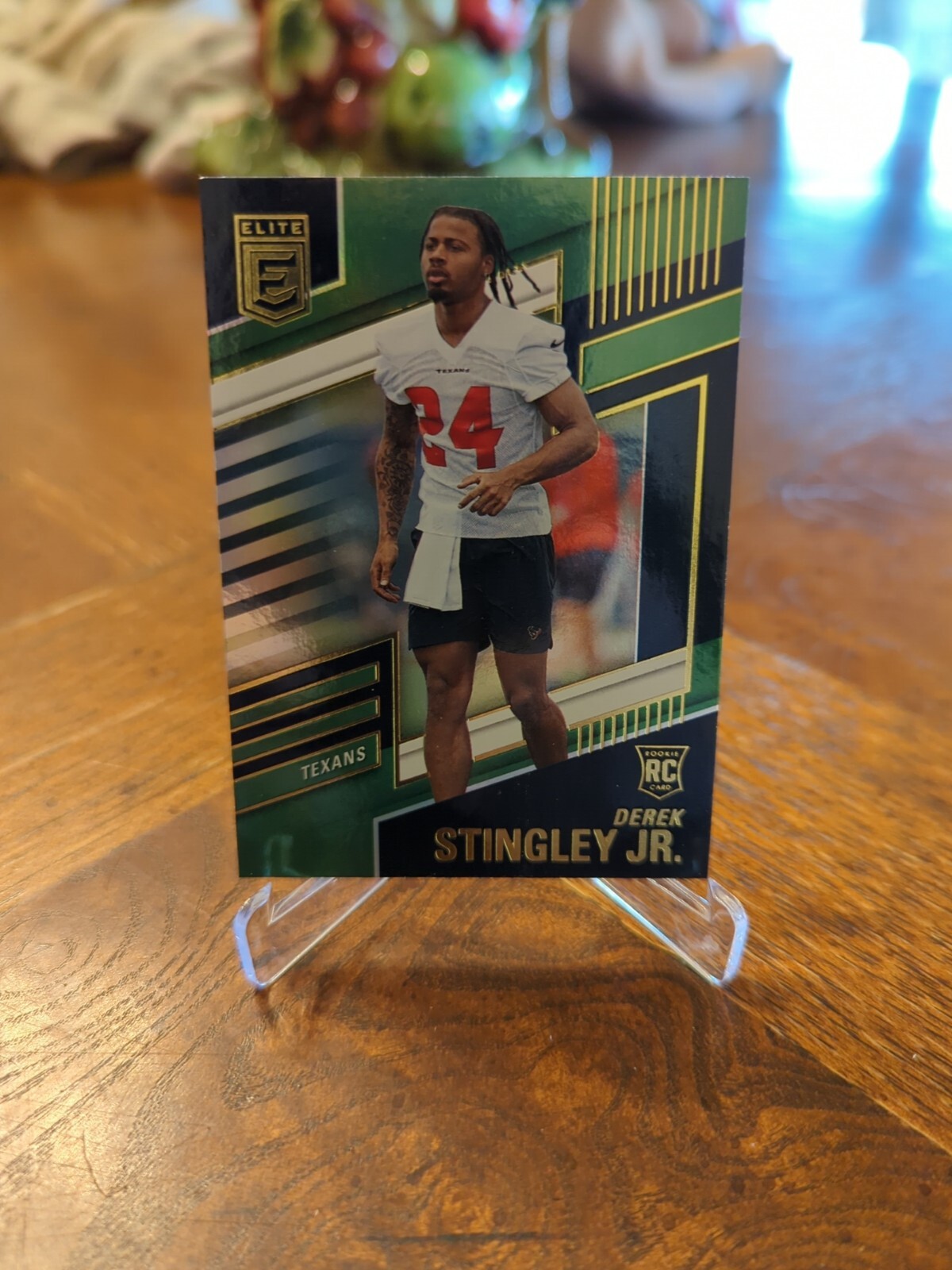 2022 Panini Donruss Elite DEREK STINGLEY JR Green Parallel RC #141 - Texans