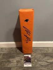 HAYDEN HURST SIGNED CAROLINA PANTHERS TOUCHDOWN PYLON AUTOGRAPH JSA COA RARE