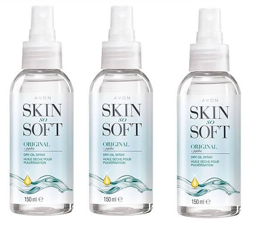 Avon Skin So Soft Dry Oil Spray 150ml Locks in Moisture Formulated with Jojoba - Picture 10 of 13