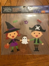 Halloween Ghost Gel Window Clings Stickers Traditional Holiday Living Reusable