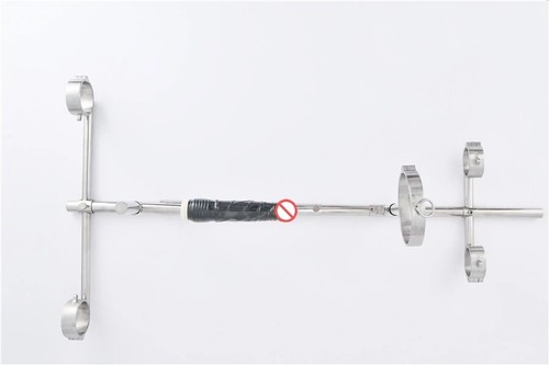 Bondage Frame with Plug Furniture Handcuffs Ankle Cuffs Collar Bar BDSM Slave UK - Picture 14 of 51