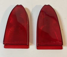 NEW Tail Light Guide Lens PAIR 1955 - 1958 CHEVY CAMEO GMC Suburban Taillight