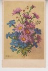 Pink & Blue Flowers Arrangement. Signed by Artist. Stehli Collection 585 Vintage — photo 1