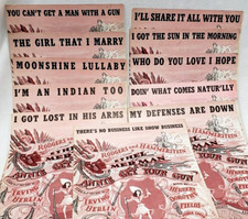 11 Songs Total, 1946 Sheet Music ANNIE GET YOUR GUN,Ethel Merman & Irving Berlin