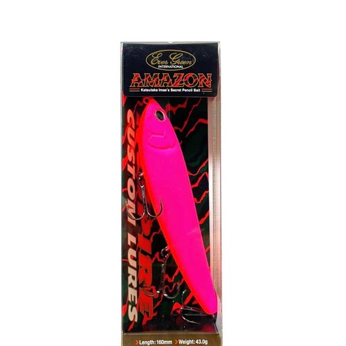 EverGreen Big Pencil Bait Amazon Matte Pink-Orange Berry Rare 43g 160mm Japan - Picture 18 of 24
