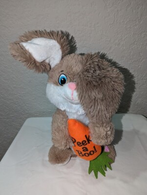 Dan Dee Bunny Peek-a-Boo I Love You Animated Talking Singing Plush 10'' Tall