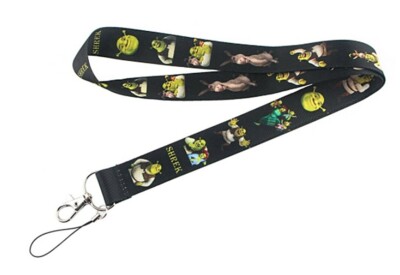 Shrek Character Design ID Holder Keychain Lanyard 