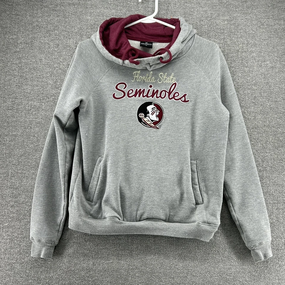 Suéter com capuz Colosseum feminino tamanho médio Florida State Seminoles - Imagem 3 de 4