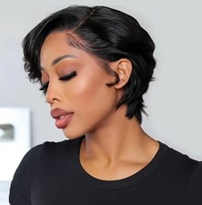 13X4 Human Hair Lace Frontal Wig Natural Color Brazilian Human Hair Wig