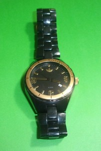 adidas black and gold watch
