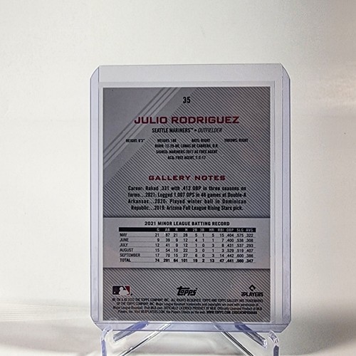 2022 Topps Gallery - #35 Julio Rodriguez (RC) - Picture 2 of 2