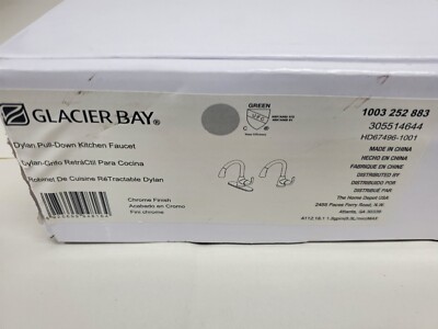 Glacier Bay Dylan HD67496-1001 Single-Handle Pull-Down Kitchen Faucet in Chrome
