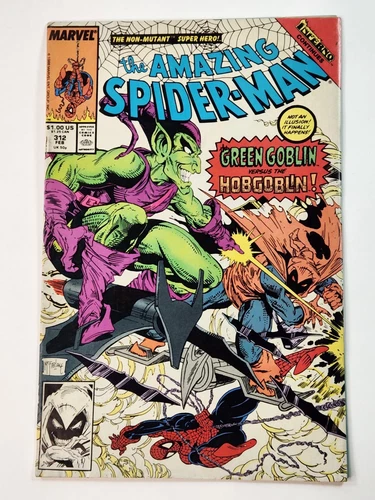 Amazing Spider-Man 312 DIRECT Todd McFarlane art Green Goblin Copper Age 1989