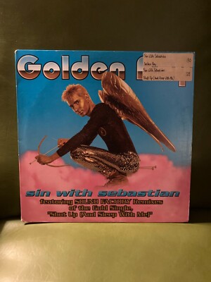 SIN WITH SEBASTIAN: golden boy 12'' Vinyl Single LOGIC Records VG+