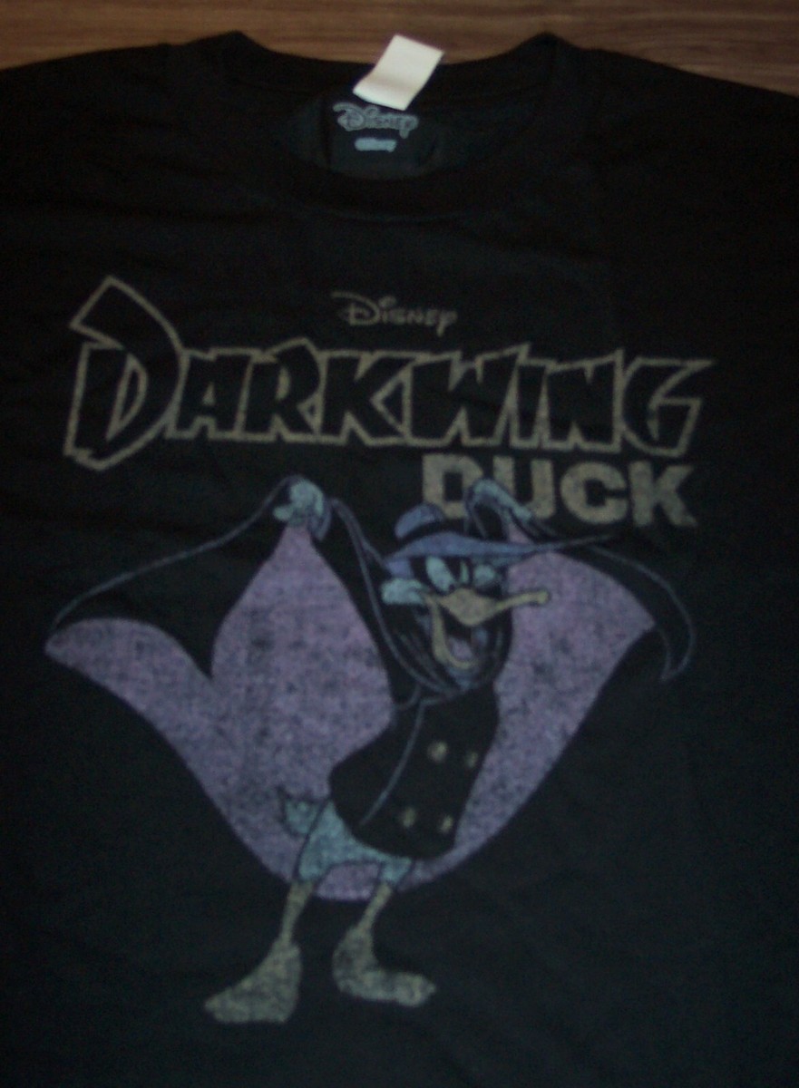 さ*ー様 90s Darkwing Duck ハンドペイント アート Tシャツ Vintage Style 90's Walt Disney DARKWING DUCK T-Shirt BIG & TALL