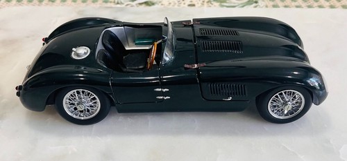 1951 Jaguar 120 C 1/18 Model Car Nice Heavy Diecast Racing Green Rare Autoart - Picture 5 of 15