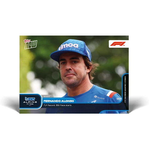 Topps Now Formula 1 2022 - Card 59 - Fernando Alonso - BWT Alpine Racing