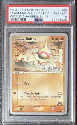 Team Magma's Baltoy 2004 Pokemon World Championships Promo Card 60