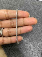 5 Ct Round Cut 2 mm Lab Created Diamond Tennis Bracelets 925 Sterling Silver