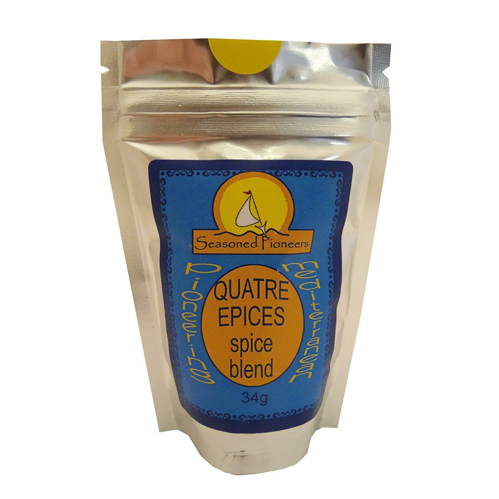 Seasoned Pioneers Quatre Epices Mediterranean Spice Blend With Nutmeg 34g Packet