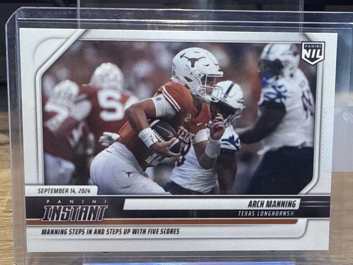 ARCH MANNING #AMB RC Rookie Card 2024 Panini Instant NIL Texas IN HAND