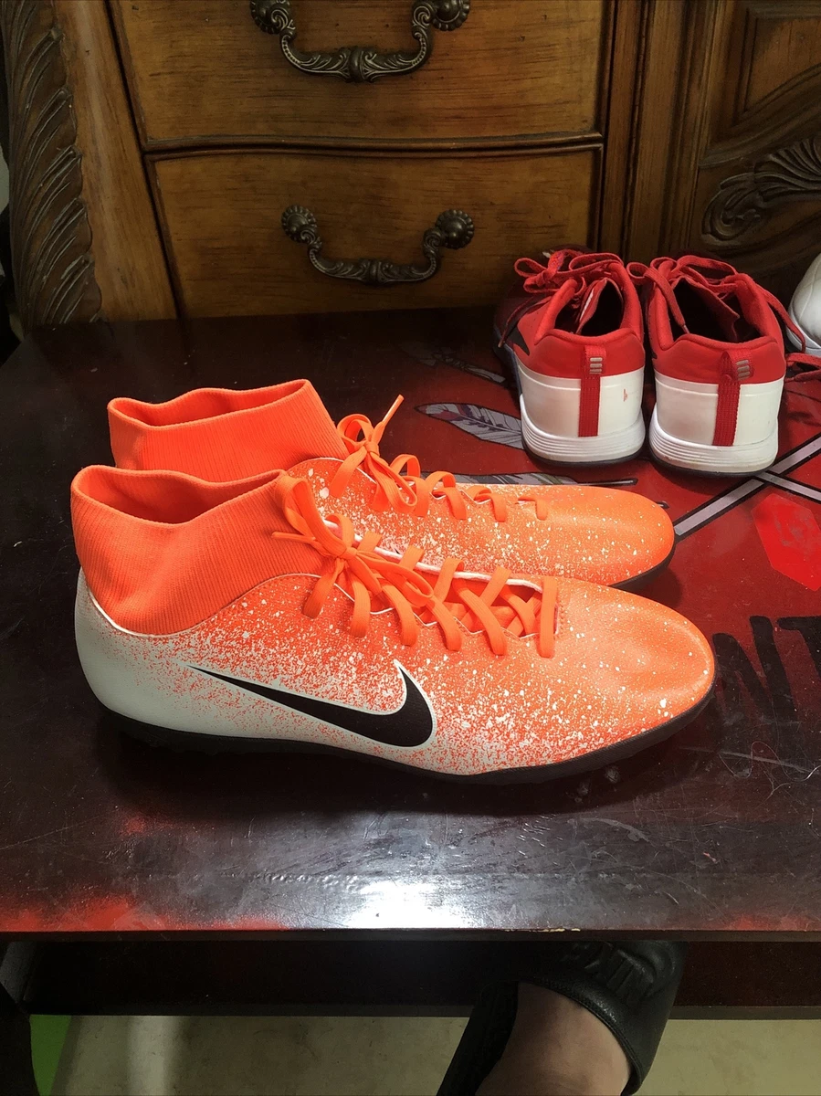 Nike Mercurial Superfly 6 Club TF Orange White Black Men Sz ah7372-801 b63 eBay