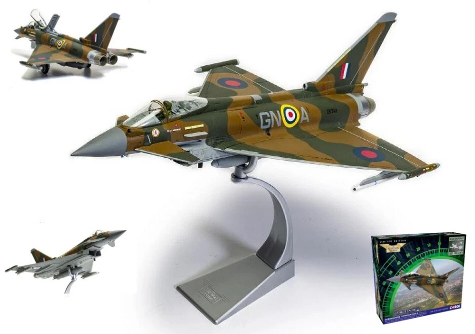 MODELLINO AEREO STATICO CORGI EUROFIGHTER TYPHOON FGR4 MODELLISMO SCALA 1:48 - Immagine 4 di 4