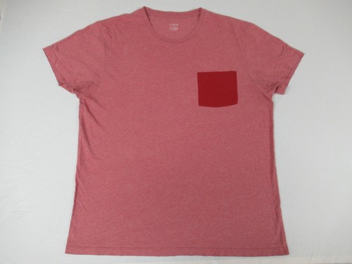 TWO-TONE RED XL POCKET T-SHIRT PREMIUM 