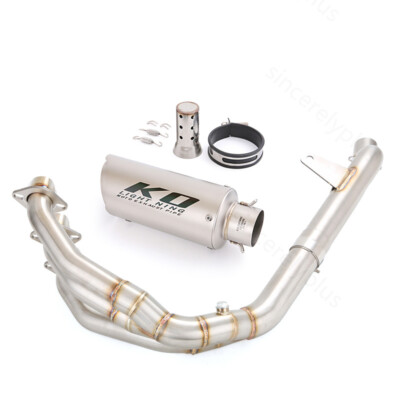 For Triumph Trident 660 Tiger 660 Exhaust Header Link Pipe Muffler Silencer Tube