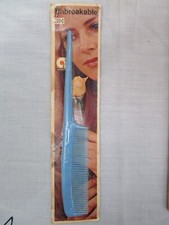 Vintage Nylon Plastic Hair Rat Tail Comb 8" NOS