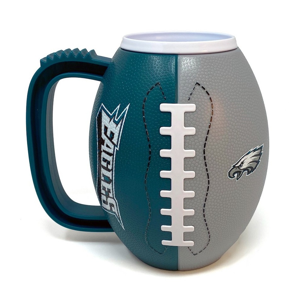 PHILADELPHIA EAGLES 3D Football Mug - Beer Coffee Cup Stein Tailgating ...