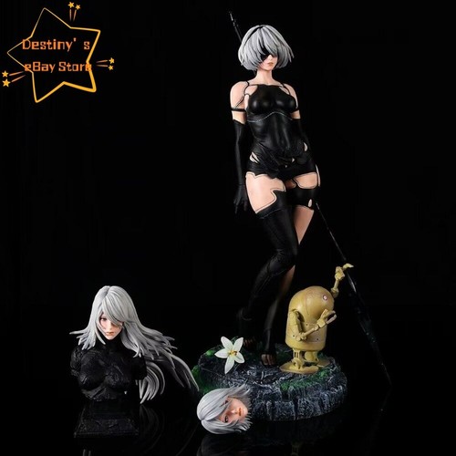 3 Cabezas con Caja Estatua NieR:Automata YoRHa No. Figura PVC Tipo B 18 pulgadas 2B Regalo - Imagen 12 de 14