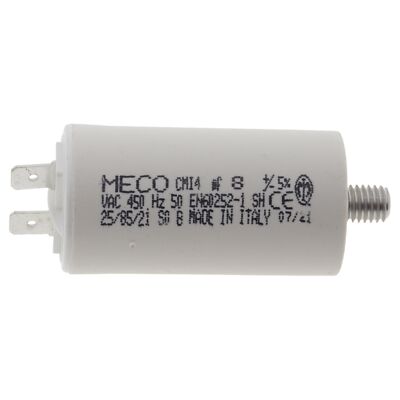 Condensatore Per Affettatrici 8 MicroF - Universale, Made In Italy - Foto 9