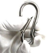 2 Pack 316 Stainless Steel Carabiner Clips Heavy Duty Spring Snap Hook Carabiner